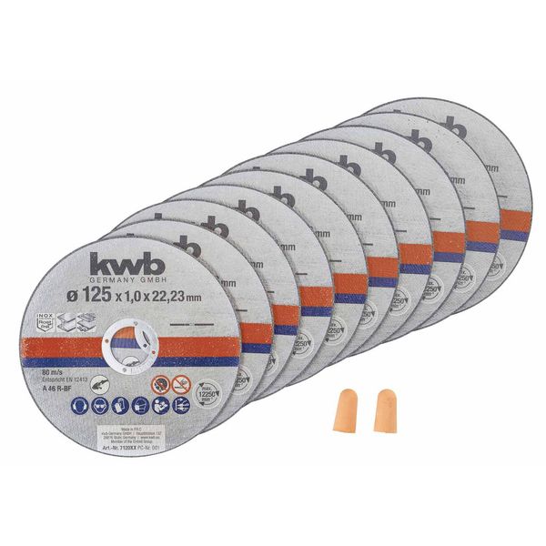 Kwb - Kwb - Set Di Dischi Da Taglio - 125X1,0X22,23Mm (10 Pezzi) - Eu --image