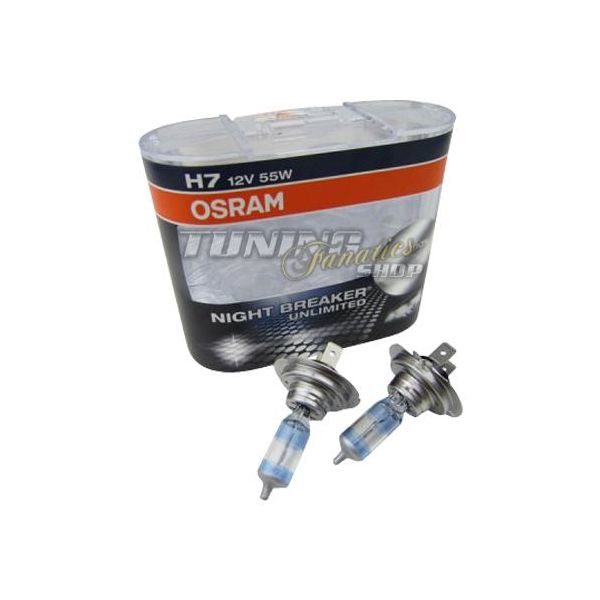 2X Osram H7 Nightbreaker Unlimited Plus +110% 55W Lampadine #33 Per Abblendlicht-image