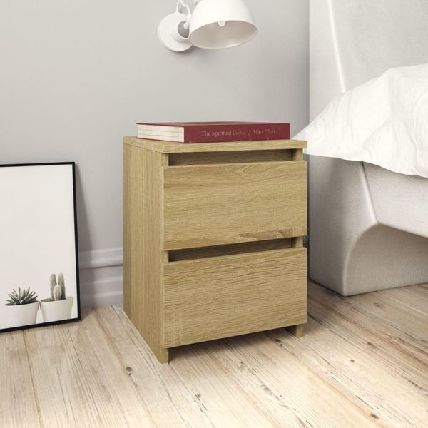 Comodini 2 Pz. Rovere Sonoma 30X30X40 Cm Materiale A Base Di Legno-image