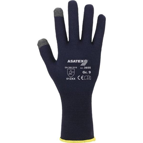 Guanto A Maglia Fine Per Smartphone E Touchscreen Taglia 10 Blu Scuro-image