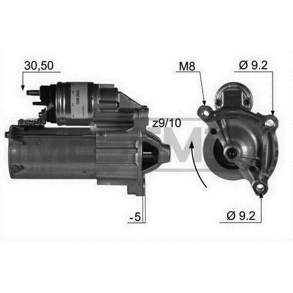 Era 220012A Motorino Di Avviamento 1,1 Kw Per Fiat Fiorino Furgone/Station Wagon (225) 12 V-image
