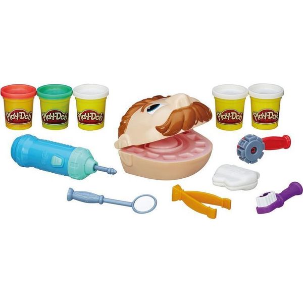 Play-Doh F12595L0 Play-Doh Knete Dr. Wackelzahn Farbsortiert 8 Farben Je 56,0 G-image