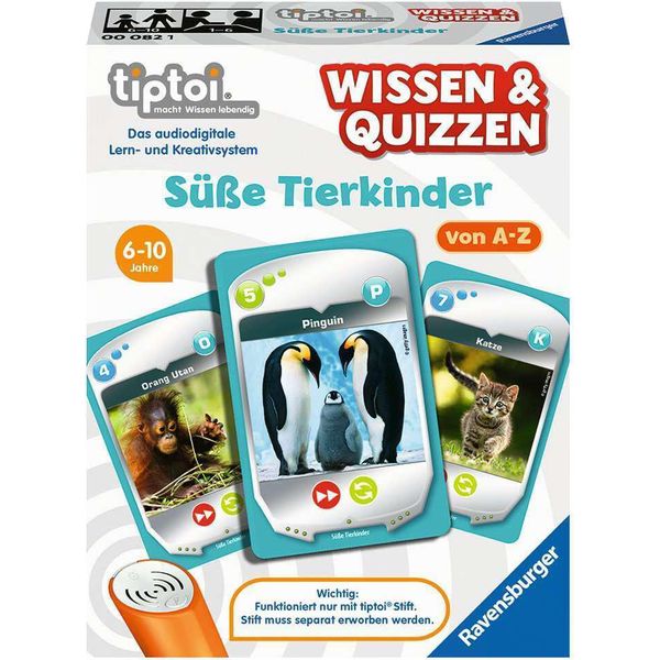 Tiptoi® Conoscenze E Quiz: Bambini Animali Carini Ravensburger 00082-image