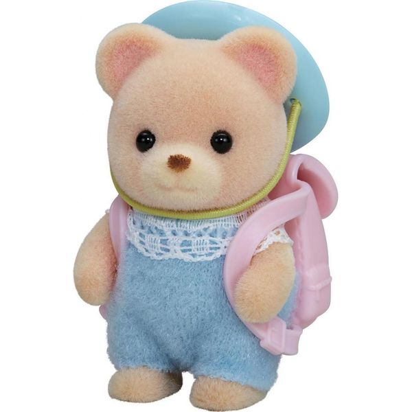 Epoch Sylvanian Families Baby Brown Bear Figure Rosa Rosa Taglia Unica-image