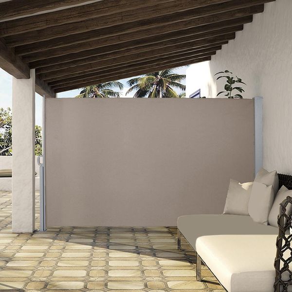 Tenda Da Sole Laterale Karpal Tenda Da Sole Laterale Marrone Schermo Privacy Balcone Terrazza Estensibile 180X300Cm-image