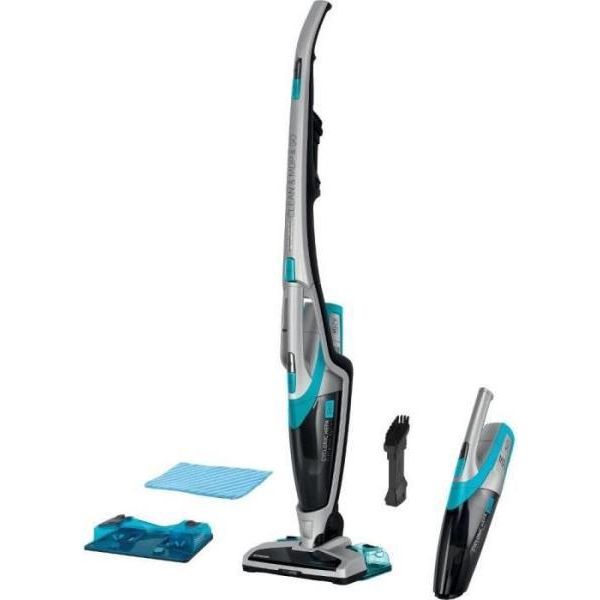 Sencor Svc 0740BL-EUE3 Aspirapolvere A Batteria 3 In 1 Con Mop, Batteria Agli Ioni Di Litio 40,7 V, Autonomia Fino A 85 Minuti, Sistema Di Filtraggio Ciclonico, 2 Velocità, Contenitore Polvere Xxl Da 1 L-image