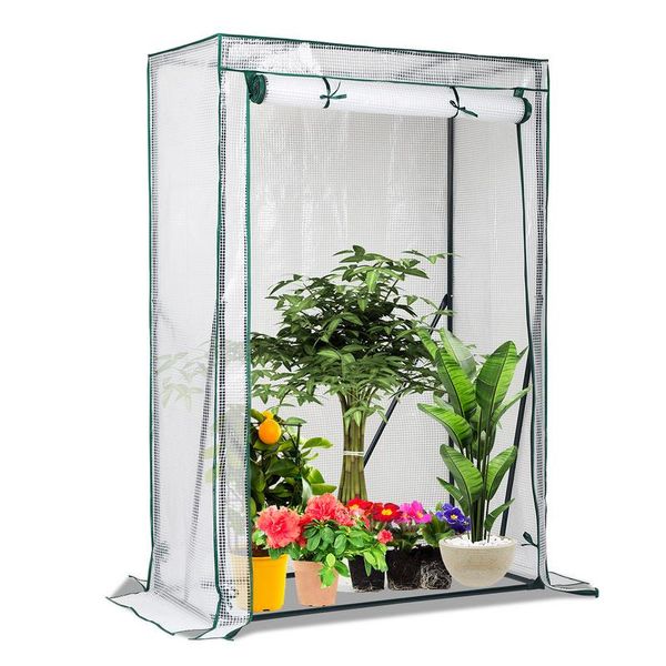 Jiubiaz Serra In Plastica Serra Serra Per Pomodori Serra Bianca - 100*50*150CM-image