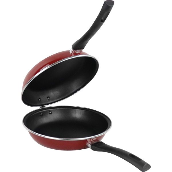 Padella Doppia Magefesa Praga, 20 Cm, Induzione, Rivestimento Antiaderente Senza Pfoa, Padella Per Omelette Rosso-image