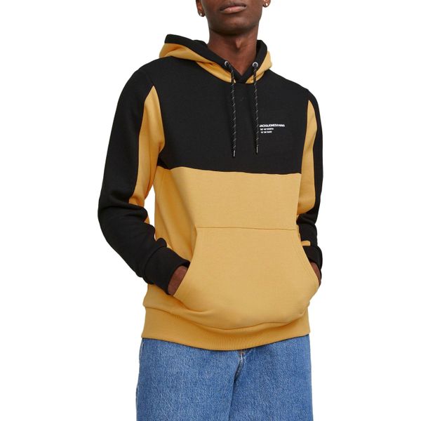 Jack & Jones Force Felpa Con Cappuccio Giallo M Uomo Giallo M-image