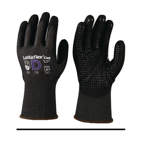 Guanti Antitaglio Leikaflex® Cut Rl 1645 Taglia 8 Grigio/Nero En 388 Dpi Categoria Ii-image