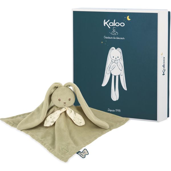 Kaloo Panno Coccole Coniglio Verde - Morbido Regalo Per Il Bambino Doudou-image