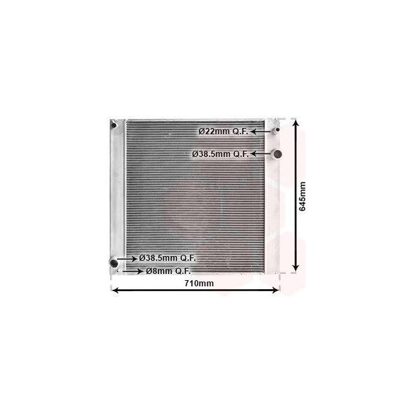 Van Wezel 02002229 - Oe LR010964 Radiatore, Raffreddamento Motore Per Range Rover Iii (L322)-image
