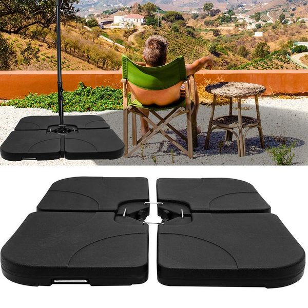 Hengda Portaparapluie Set Di 4 Supporti Per Ombrelloni 50X50 Cm Piastre Di Zavorramento Per Portaparapluie-image