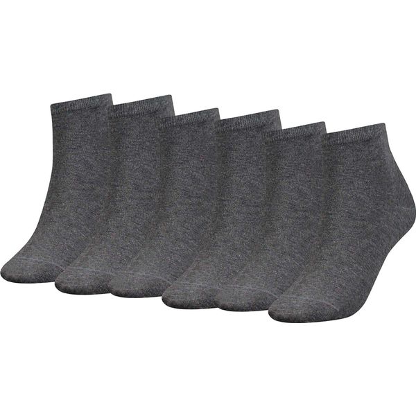 Calzini Tommy Hilfiger Da Donna, Confezione Da 6 - Th, Cotone, 35-42, Grigio Tinta Unita 39-42-image