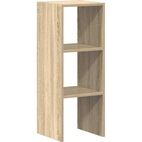 Vidaxl Libreria Impilabile Rovere Sonoma 30X30X80 Cm Materiale A Base Di Legno-image