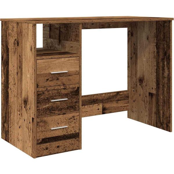 Vidaxl Scrivania Effetto Legno Antico 102X50X76 Cm Materiale Ligneo-image