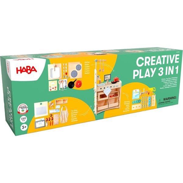 Haba Negozio Unisex Gioco Di Ruolo Studio 3 In 1 – Cucina, Negozio E Officina - Colorato - Taglia Unica-image