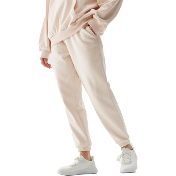 Pantaloni Da Allenamento Da Donna 4F In Rosa Cipria Con Logo Discreto, Taglia Xxl-image