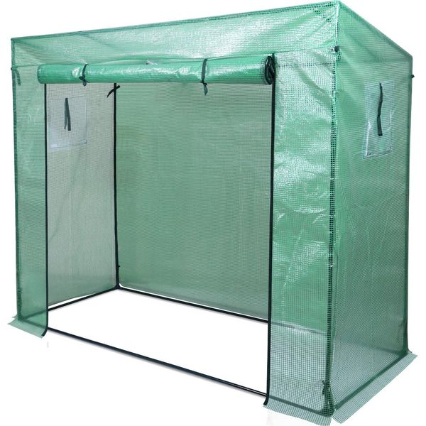 Serra In Plastica Tolletour 140 G/M2, Pe Semitrasparente, Impermeabile E Resistente Alle Intemperie, Bianca, 200X80X150/169 Cm-image