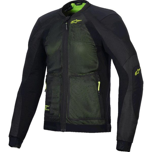 Giacca Protettiva Alpinestars Troop-Air, Nero/Giallo Neon, 2XL-image