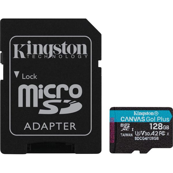 Kingston SDCG4/128GB Sd Microsd Card 128GB Kingston Sdxc Canvas Go Plus Retail-image