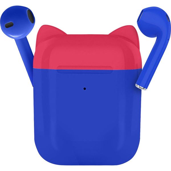 Akashi, Cuffie Bluetooth Senza Fili Per Bambini, Volume Sicuro, Microfono, Blu-image