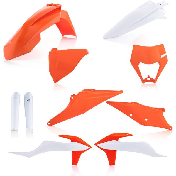 Kit Carene 10 Pezzi Acerbis Modello 2023 Arancio/Bianco Per Ktm-image