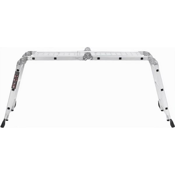 Kraft&Dele | Scala Multiuso, Con Piattaforma, 346Cm, 4X3, Scala Multifunzionale, Scala Multiuso In Alluminio, Scala Pieghevole, Scala Domestica Carico Massimo 150Kg, Scala Articolata, Scala Pieghevole, Scala A Gradini, Scala In Alluminio-image