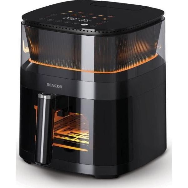 Friggitrice Elettrica Ad Aria Calda - Sencor - Sfr 5050BK - Capacità 5 L - 10 Programmi Di Cottura - 1500 W - Nero-image