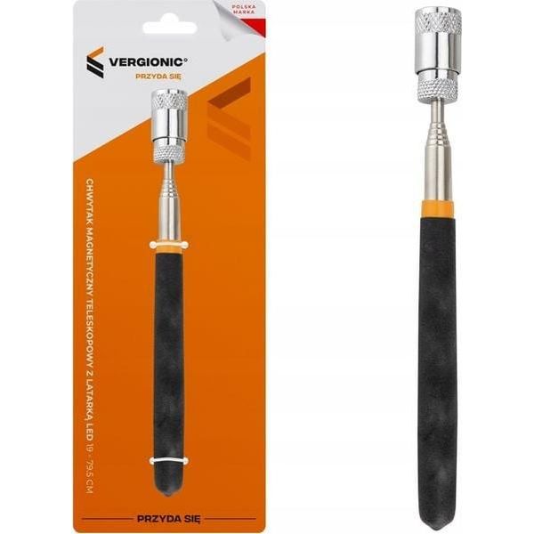 Pinza Magnetica Telescopica Con Torcia Led 19 - 79,5 Cm-image