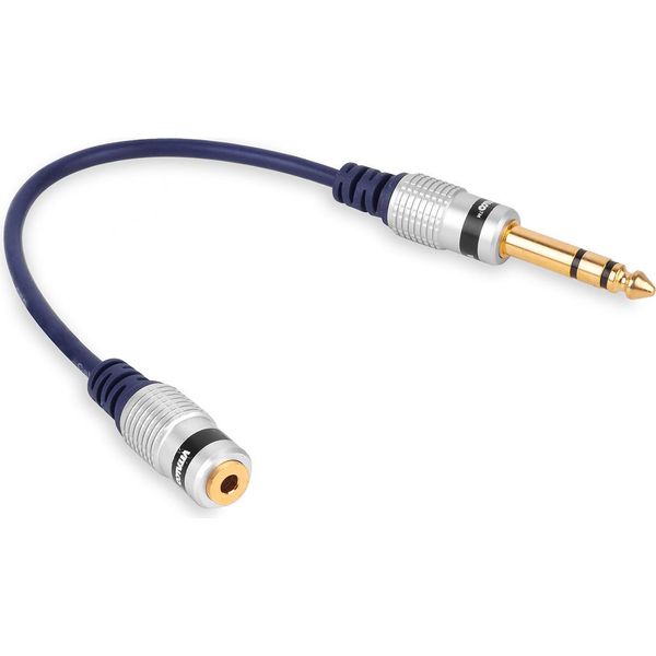 Jack 6.3 Adattatore Stereo Maschio - Jack 3.5 Stereo Femmina Vitalco-image