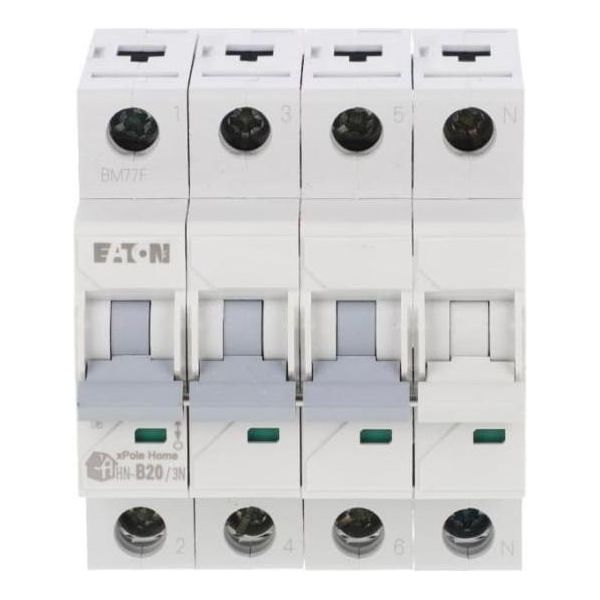 Interruttore Automatico 3P+NB 20A 6Ka Ac Xpole Home HN-B20/3N 194902-image