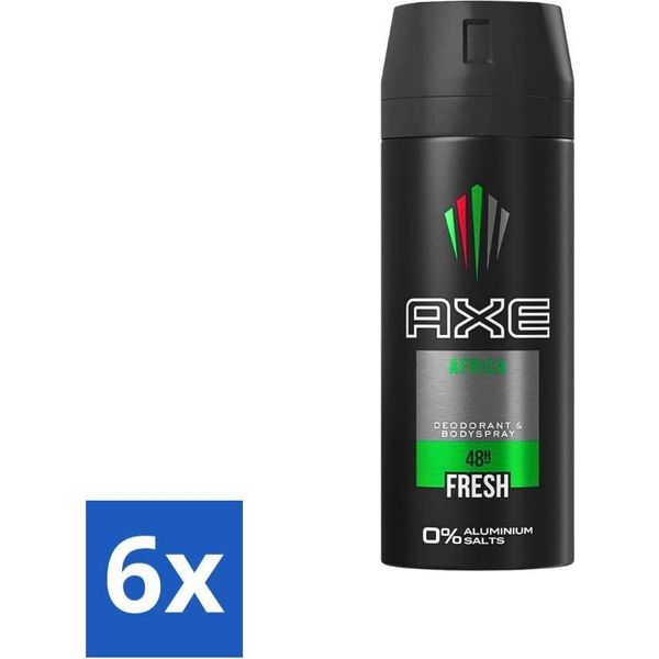 Axe - Deodorante Spray - Africa - Arancia E Sandalo - Nutriente - 150 Ml - Confezione Risparmio - 6 Pezzi-image