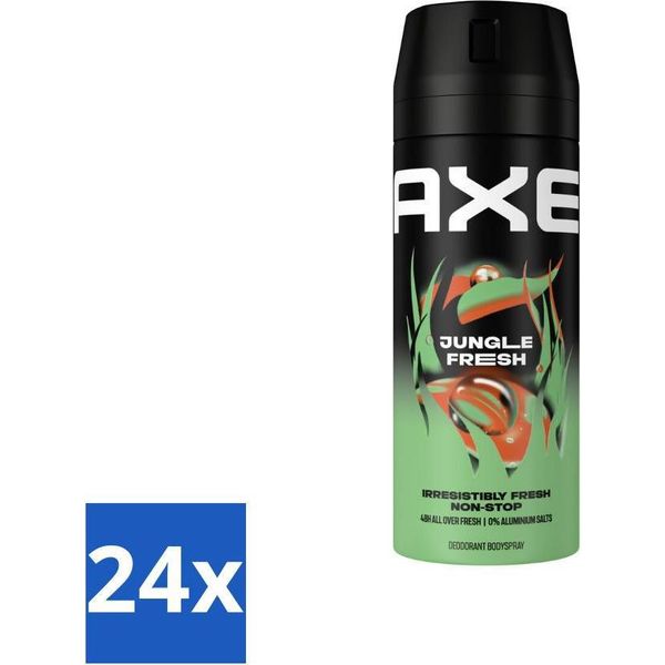 Axe - Deodorante Spray - Jungle Fresh - Profumo Tropicale - Rinfrescante - 150 Ml - Confezione Risparmio - 24 Pezzi-image
