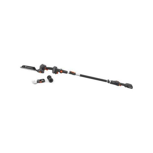 Cesoie Per Arbusti A Batteria Con Manico Telescopico Husqvarna Aspire SE20-P4A, Set Con Batteria Da 2 Ah E Caricabatteria-image