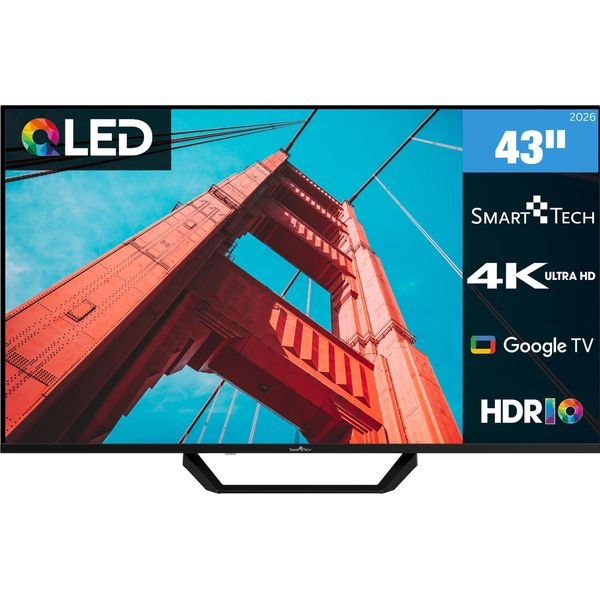 Smart Tech Qled Tv 43 Pollici Google Tv - Smart Tv Hdr Con 4K Uhd, Bluetooth E Triplo Sintonizzatore-image