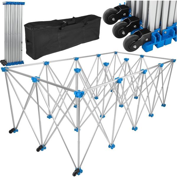 Geko | Banco Da Lavoro Portatile, 1T, 230X118X85Cm, Cavalletto Portatile, Banco Da Lavoro, Banco Da Officina, Pieghevole, Tavolo Da Lavoro, Estensibile, Tavolo Da Lavoro, Per Piastrelle Di Grandi Formati-image