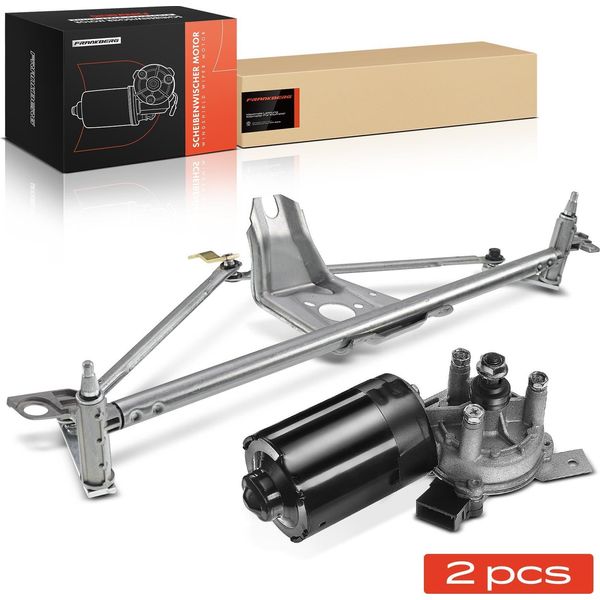 Frankberg 1X Motore Tergicristallo + 1X Asta Tergicristallo Anteriore Per Vw Golf Iii 1H1 1H5 Vento 1H2-image