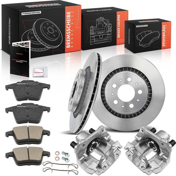 Frankberg 2X Pinze Freno + 2X Dischi Freno + 4X Pastiglie Freno Posteriori Per Volvo XC90 I Van 275 2002-2014-image