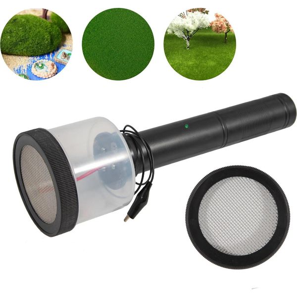 Dispositivo Elettrostatico Per La Floccatura - Mini Floccatore - Tensione Di Uscita 5000 V - Cc 3 V - 2 Batterie Aa (Non Incluse) - Impugnatura Antiscivolo - Abs - Portatile - Nero-image