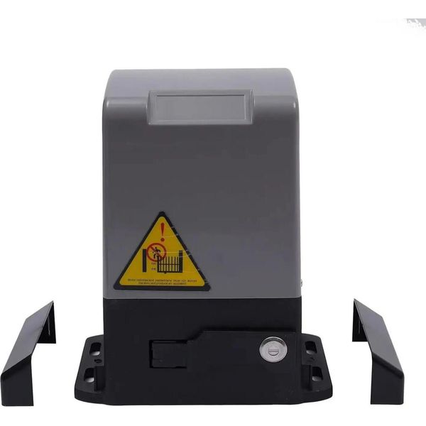 Motorizzazione Automatica Per Cancelli Scorrevoli - Motore Per Cancelli Scorrevoli - 370 W - Fino A 800 Kg - Modulo 4 Cremagliere, 6 Pezzi - Set: Motore + Cremagliere - Nero-image