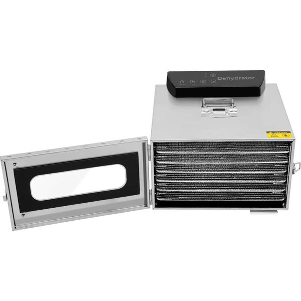 Essiccatore Elettrico Automatico/Essiccatore Per Alimenti - 6 Ripiani - Regolabile Da 30 A 85 °C - Per Carne Essiccata, Frutta, Verdura, Erbe Aromatiche, Snack Per Animali Domestici-image