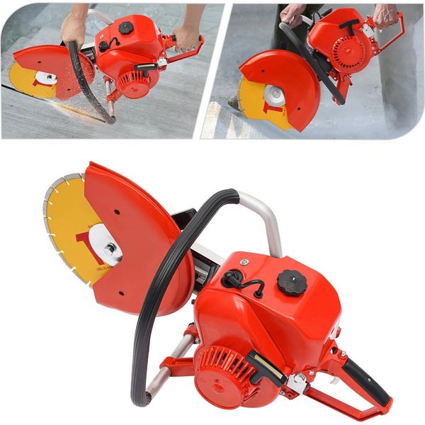 Sega Per Cemento E Pietra - Sega Circolare QG29 - Potenza 2,9 Kw - Tensione 220 V - Diametro Disco 30,5 Cm - Profondità Di Taglio 10 Cm - Numero Di Giri 5000 Giri/Min - Rosso-image