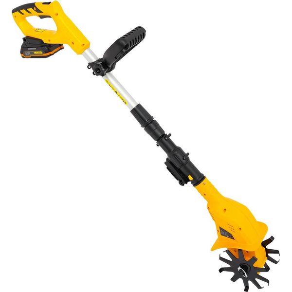 Zappatrice Manuale - Coltivatore A Batteria - Senza Fili - Velocità 250 Giri/Min - Abs E Acciaio Al Manganese - - Standard Ue-image