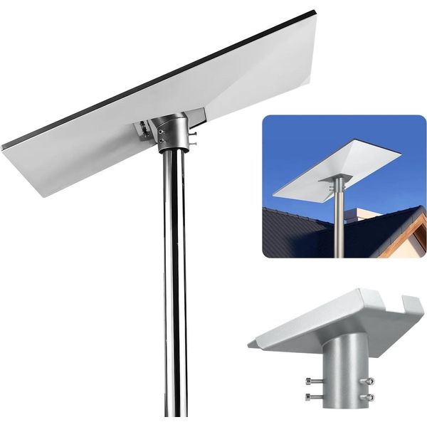 Adattatore Per Tubi Per Parabola Satellitare - Gen 3/V3 - Set Di Montaggio Su Palo - Per Pali Da 2,1-5,5 Cm - Per Antenna Standard - Bianco-image