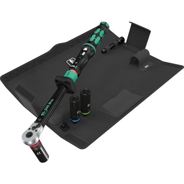 Wera Click-Torque Lock C 3 Set Per Cambio Ruote Auto 1 Chiave Dinamometrica Incl. 3 Dadi + Prolunga-image