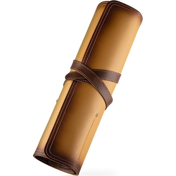 Custodia Avvolgibile In Pelle Per Coltelli KN-39260 - Marrone KP39260-image
