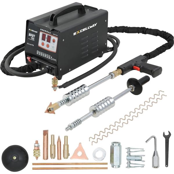 Saldatrice A Punti - 90E - 220 V - 7 Canali E 63 Modalità - Saldatura A Induzione Automatica - 2 Pistole Di Saldatura - Ce - Per Batterie In Ferro/Alluminio/Nichel-image