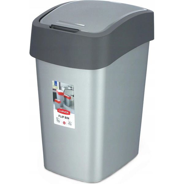 Cestino Dei Rifiuti - Cestino Per Rifiuti - 25 L - Grigio Grafite-image