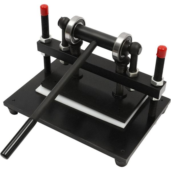 Pressa Manuale Per Punzonatura Pelle - Punzonatrice - Forza Di Punzonatura ≥1,5 T - Corsa 12 Mm - Spessore Materiale ≤10 Mm - Tavolo 360×270 Mm - Inserimento <300 Mm - Nero-image